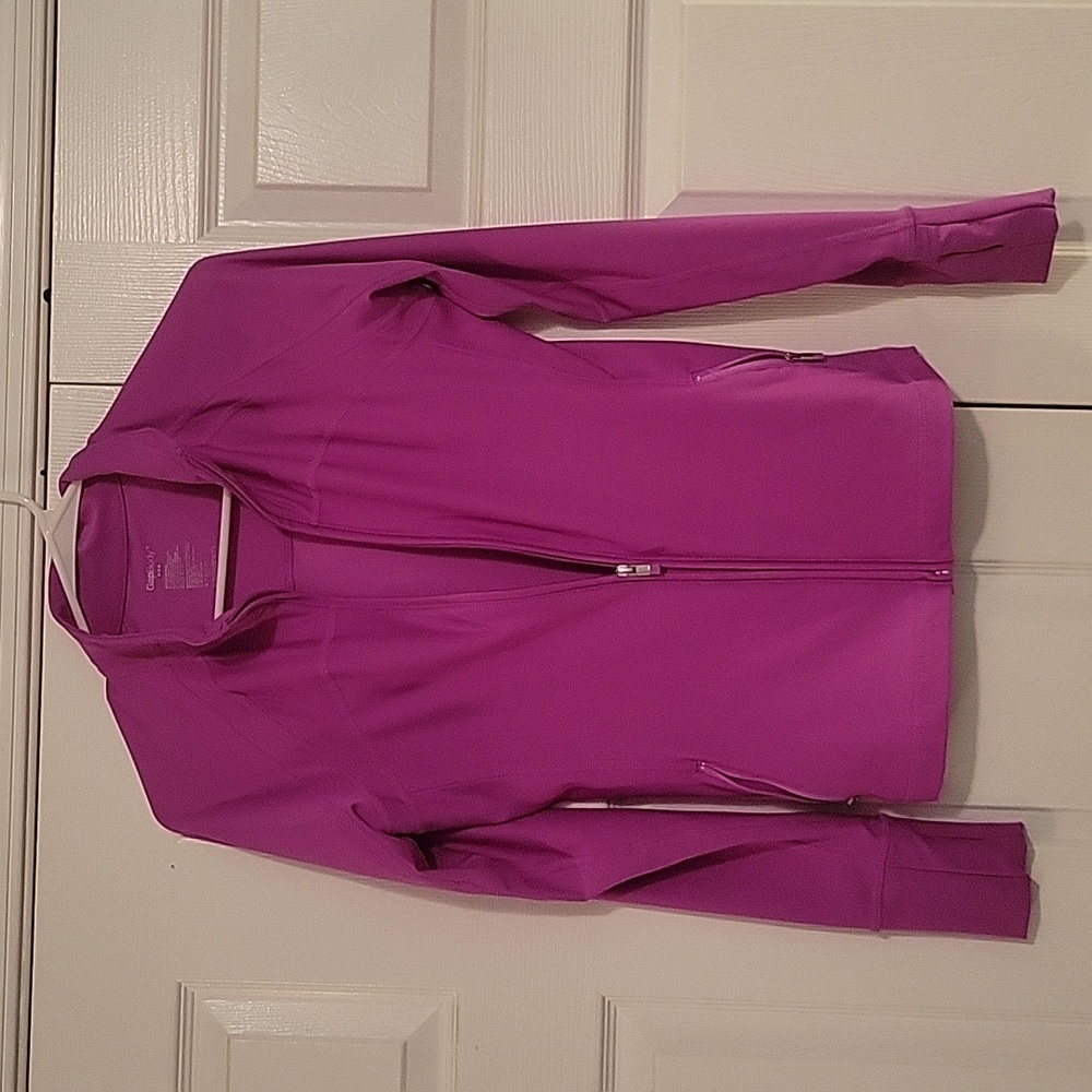 GAP Women's Vibrant Purple Zip-Up Sweatshirt